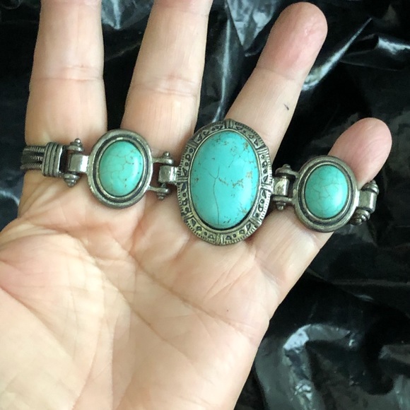 TURQUOISE Bracelet Very Large From Santo Domingo - Picture 3 of 5